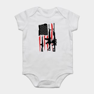 American Hero Flag Baby Bodysuit